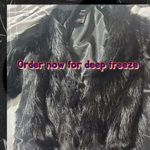 Luxurious Black Faux Fur Teddy Jacket